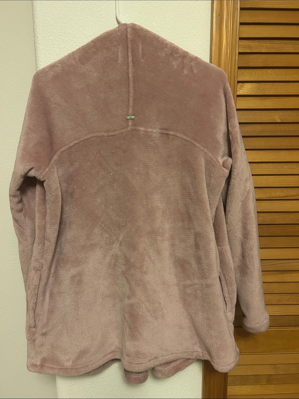 UGG Women's Plush Open-Front Teddy Jacket in Dust Pink - Picture 2 of 12